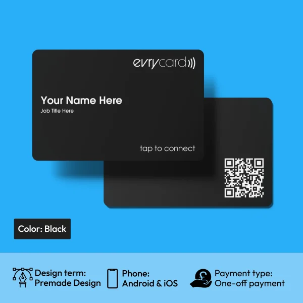 Evrycard Basic - Black digital business card