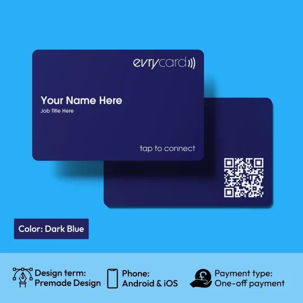 Evrycard Basic - Dark Blue digital business card