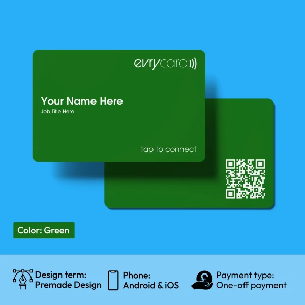 Evrycard Basic - Green digital business card