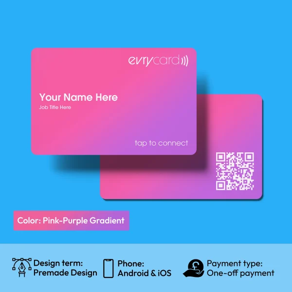 Evrycard Basic - Pink-Purple Gradient digital business card