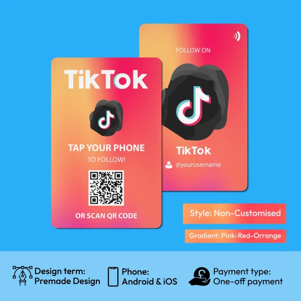 Tiktok NFC Cards - Evrycard Edition 2