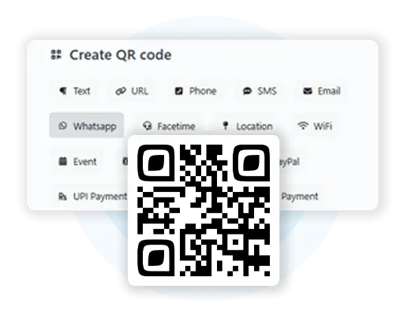 QR code feature of Evrycard.