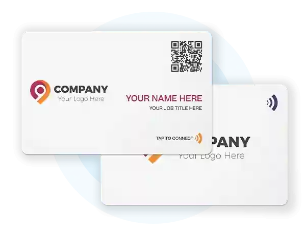 Smart business card front and back side.