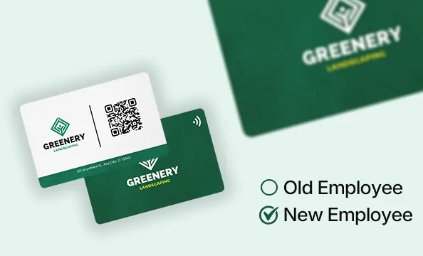 Re-assign NFC business card to new employee