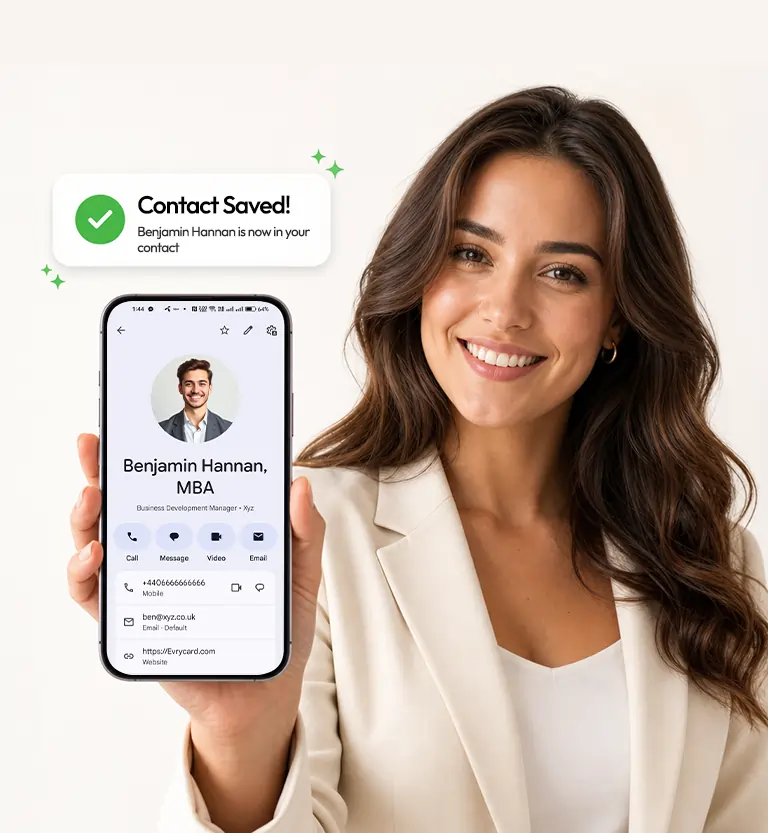 Evrycard smart business card in action